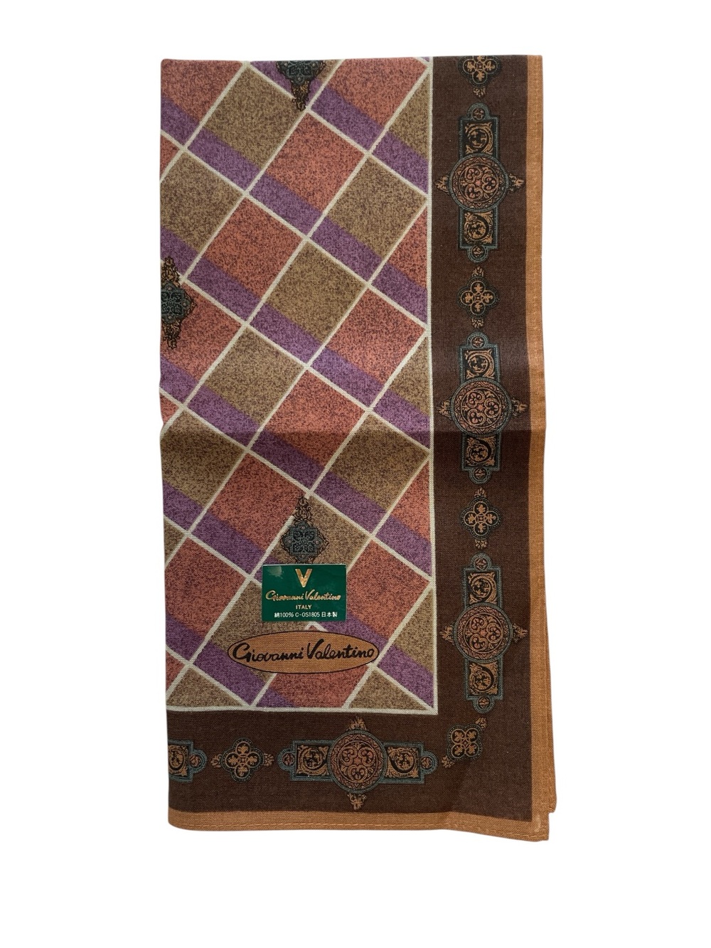Giovanni Valentino Italy Vintage Cotton Handkerchief - Picture 5 of 9